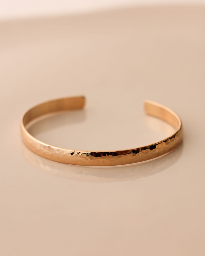 pulseira aro raw banho ouro 18k-1